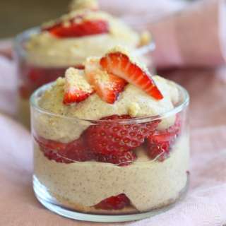 Almond Butter Mousse Strawberry Parfaits