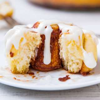 One-Hour Homemade Cinnamon Rolls with Cream Cheese Frosting