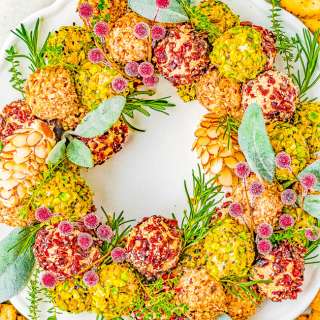 Cheese Ball Wreath