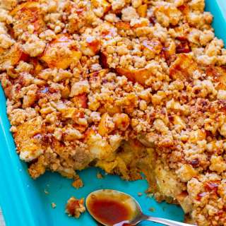 Caramel Apple French Toast Casserole