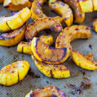 Roasted Cinnamon-Ginger Delicata Squash