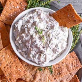Charred Triple Onion Dip