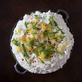 Preserved Lemon and Mint Whipped Feta Dip