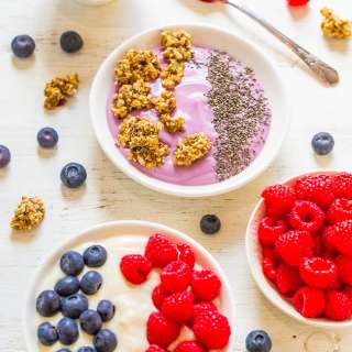Fruit and Granola Yogurt Bowls