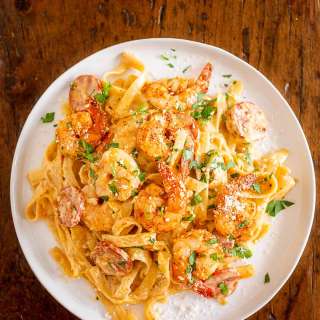 Cajun Shrimp Fettuccine Alfredo