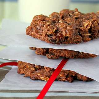 Chocolate Oatmeal Raisin Cookies, Vegan.