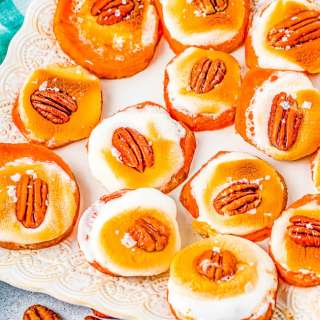Sweet Potato Bites with Marshmallows and Pecans