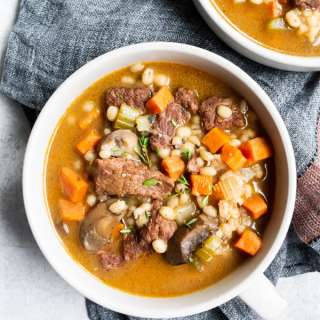 Instant Pot Beef Barley Soup