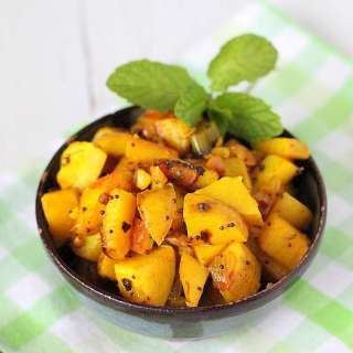 Potatoes with Whole Indian Spices. Vegan Gluten Free.