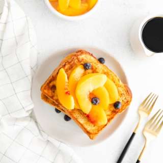 Peach Topped French Toast