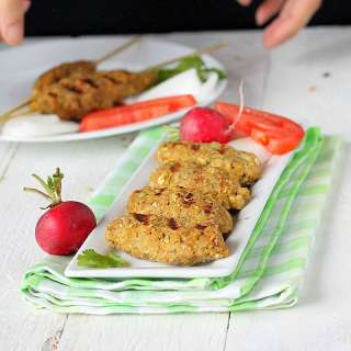Tempeh Seekh Kebab. Vegan and Gluten Free.