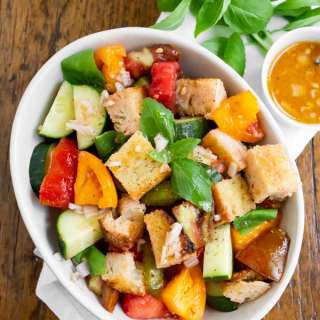 Grilled Sourdough Panzanella Salad