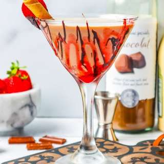 Chocolate Covered Strawberry Martini