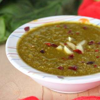 Creamy Spinach Soup. Vegan, Gluten Free.