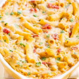Meatless Baked Ziti with Cheese