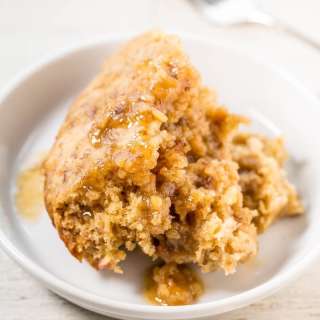 Slow Cooker Banana Bread with Brown Sugar Sauce