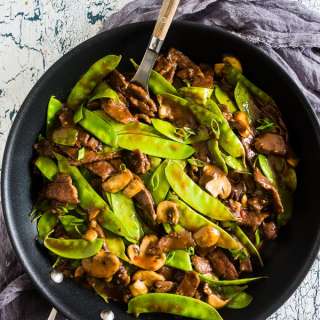 Beef Snow Pea Skillet