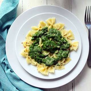 Farfalle with Swiss Chard Pesto