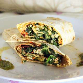 Chard Cauliflower Carrot Wraps