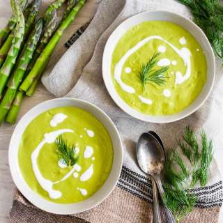 Cream of Roasted Asparagus Soup