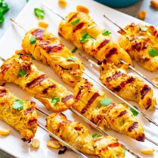 Easy Chicken Satay With Peanut Sauce