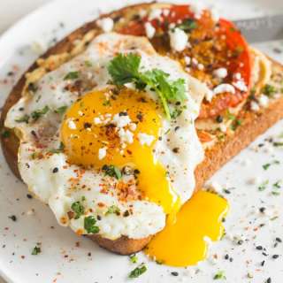 Shakshuka Hummus Toast