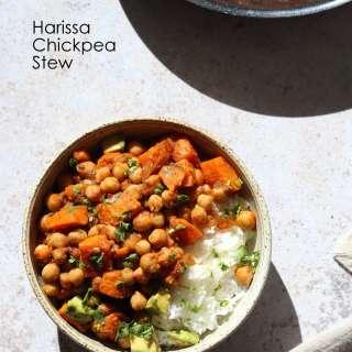 Harissa Chickpea Stew with Sweet Potato