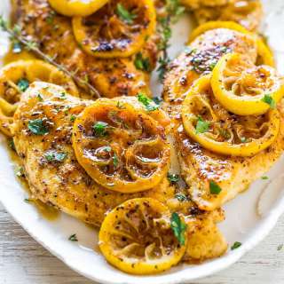 Easy Lemon Chicken with Caramelized Lemons