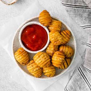 Air Fryer Hasselback Potatoes