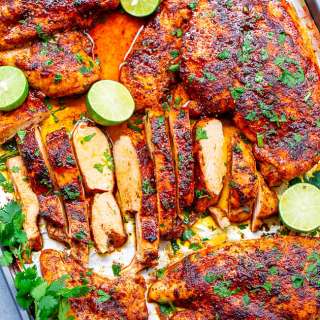 20-Minute Baked Lime Cilantro Chicken Breasts