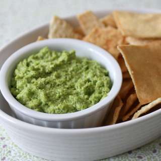 Edamame Garlic Scape Hummus