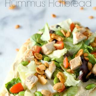 Asian Salad Hummus Flatbread
