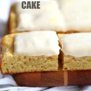 Vegan Lemon Cake with Cream Cheese Frosting