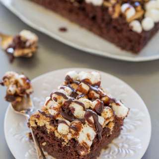 Smores Poke Cake