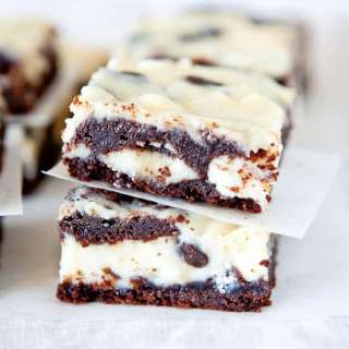 White and Dark Chocolate Cream Cheese Chocolate Cake Bars