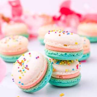 Birthday Cake Macarons