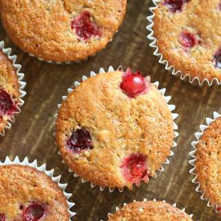Blender Chia Orange Cranberry Muffins