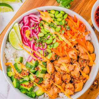 30-Minute Chicken Poke Bowls