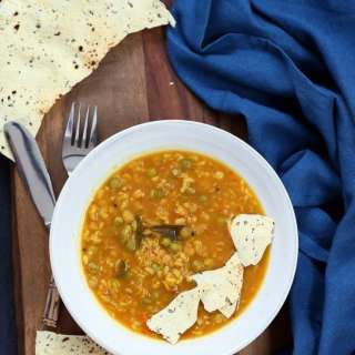 Bisi Bele Bath Pressure Cooker Split Pea Brown Rice Soup