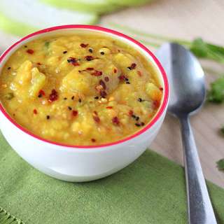 Pigeon Pea Soup with Opo Squash/Bottle Gourd (Lauki Waali Toor Dal)