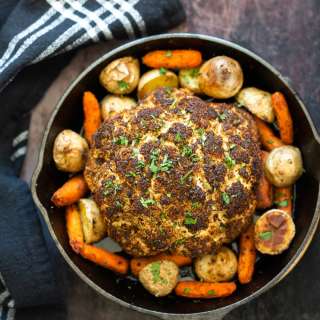 Baked Whole Roasted Cauliflower