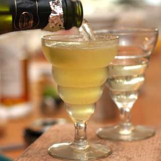 Pineapple-Ginger Sparkling Wine Cocktail
