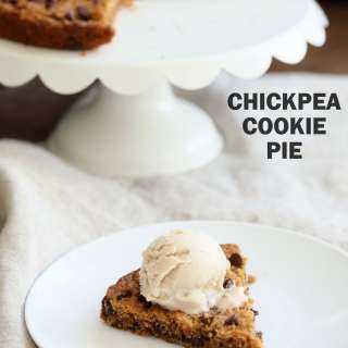 Peanut Butter Chickpea Cookie Pie Recipe