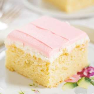 Easy Yellow Cake with Buttercream Frosting
