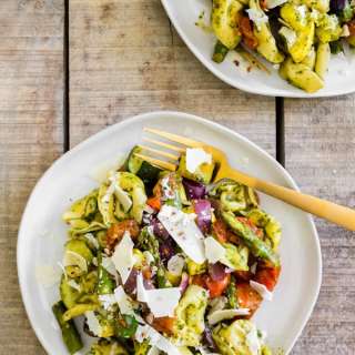 Roasted Vegetable Tortellini Salad