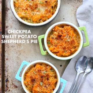 Vegan Shepherds Pie with Chickpeas & Sweet Potato