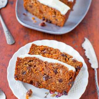 Carrot Cake Loaf with Cream Cheese Frosting