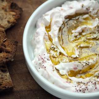 Labneh with Fresh Vegetables