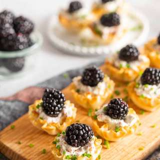 Goat Cheese Prosciutto Phyllo Bites