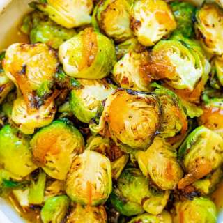 Orange Glazed Brussels Sprouts